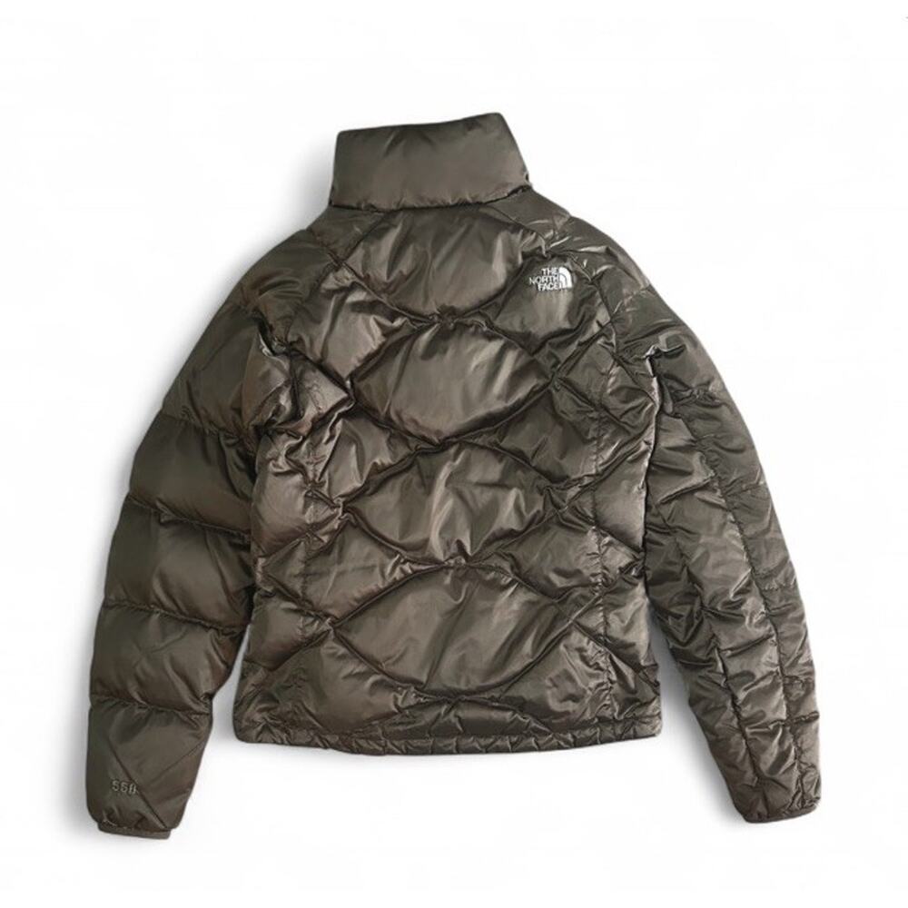 The North Face Women’s Olive Green 550 Goose Down Quilted Puffer Jacket Size S - Picture 5 of 10